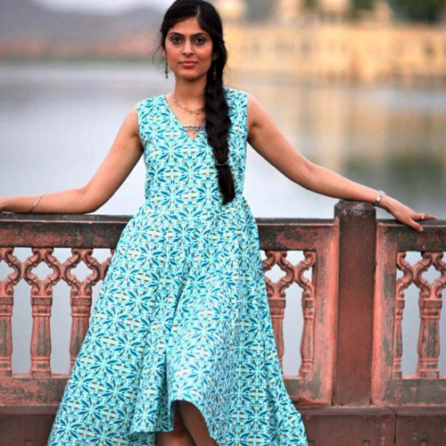 Kameez Dress in Jal Mahal Print